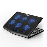 Coolcold Portable 12-15.6 Inch Cooler Laptop USB Port Fan Cooler Laptop Gamer Notebook Cooling Pad with Light LED Display