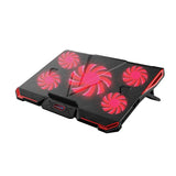 COOLCOLD Gaming Laptop Cooler Five Fans Led Screen 2 USB Mute Laptop Cooling Pad Notebook Stand For 12-17 inch Laptop Macbook