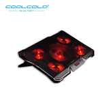 COOLCOLD Gaming Laptop Cooler Five Fans Led Screen 2 USB Mute Laptop Cooling Pad Notebook Stand For 12-17 inch Laptop Macbook