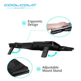 Coolcold Laptop Cooler Laptop Cooling Pad Laptop Fan Cooler Notebook Adjustable Speed with 4 Fans for 14&quot;-17&quot; Laptop