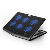 Coolcold Portable 12-15.6 Inch Cooler Laptop USB Port Fan Cooler Laptop Gamer Notebook Cooling Pad with Light LED Display