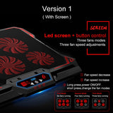 COOLCOLD 17inch Gaming Laptop Cooler Six Fan Led Screen Two USB Port 2600RPM Laptop Cooling Pad Notebook Stand for Laptop