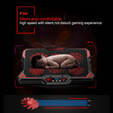 COOLCOLD 17inch Gaming Laptop Cooler Six Fan Led Screen Two USB Port 2600RPM Laptop Cooling Pad Notebook Stand for Laptop