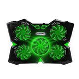 COOLCOLD Gaming Laptop Cooler Cooling Pad Five Fans With Led Light For 12'' 14'' 15.6'' 17'' Tablet Laptop Notebook USB Cooler