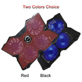 COOLCOLD Four Fans Laptop Cooling Pad Notebook Stand LED Light 2 USB Type Fit For 12-17inch Notebook Gaming Daily Use