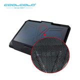 COOLCOLD Laptop Cooling Pad Base Notebook Cooler Two Led Fan Seven Angles Adjustment For 12&#39;&#39; 15.6&#39;&#39; 17&#39;&#39; Laptop USB Cooling Fan