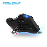 COOlCOLD Mobile Phone Cooling Pad Mute Gaming Cooler Fans Radiator With Ring Holder Stand with 2000mAh Rechargeable Power Bank